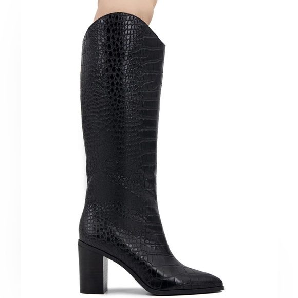 ❌SOLD❌ BCBG Janda Western Boot Block Heel Sz 37.5 - Picture 11 of 12